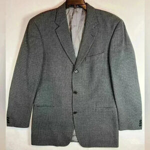Hugo Boss Einstein sports coat jacket blazer size 42L‎ black gray tic modern fit